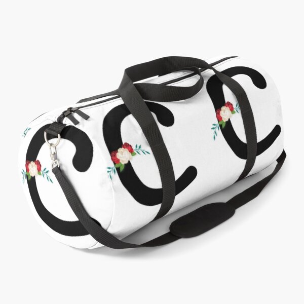 Item preview, Floral Black Monogram C designed and sold by ModernStyleBoho.