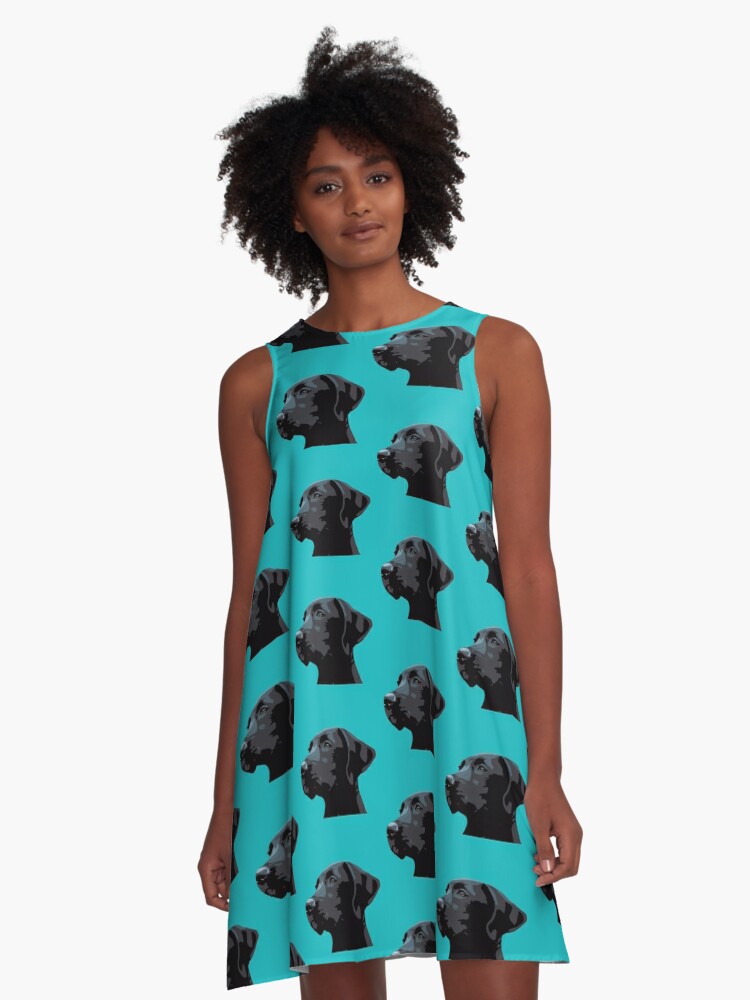 labrador print dress