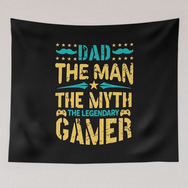 Item preview, Dad The Man The Myth The Legendary Gamer designed and sold by RockBeeDesigns.
