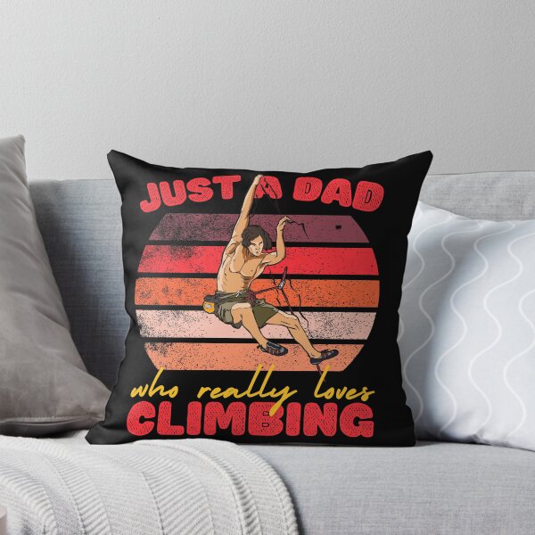 Item preview, Just a Dad Who Loves Climbing designed and sold by to-esu.