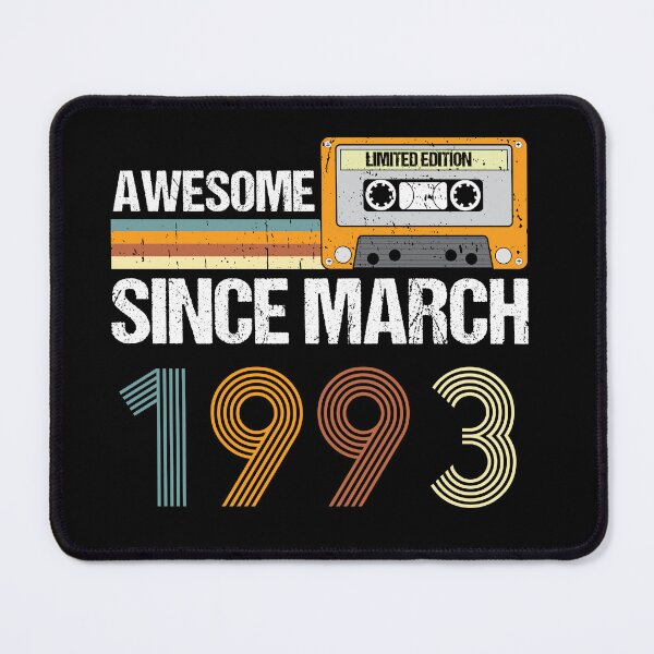 Item preview, Awesome Since March 1993 | 30th Birthday Gifts | 30 Years Old Gifts designed and sold by AMINE ★★★★★.