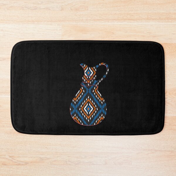 Item preview, Ethnic tribal perfume orange blue ikat designed and sold by dannyjar.