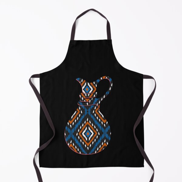 Item preview, Ethnic tribal perfume orange blue ikat designed and sold by dannyjar.