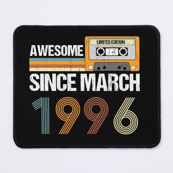 Item preview, Awesome Since March 1996 | 27th Birthday Gifts | 27 Years Old Gifts designed and sold by AMINE  ★★★★★.