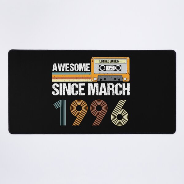Item preview, Awesome Since March 1996 | 27th Birthday Gifts | 27 Years Old Gifts designed and sold by AMINE ★★★★★.
