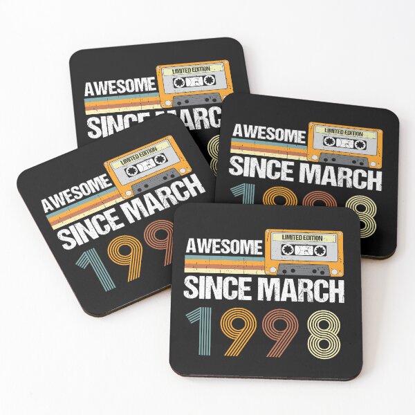 Item preview, Awesome Since March 1998 | 25th Birthday Gifts | 25 Years Old Gifts designed and sold by AMINE  ★★★★★.