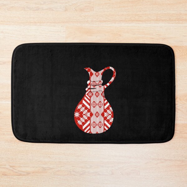 Item preview, Ethnic tribal perfume red white ikat designed and sold by dannyjar.