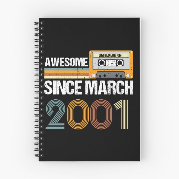 Item preview, Awesome Since March 2001 | 22th Birthday Gifts | 22 Years Old Gifts designed and sold by AMINE  ★★★★★.