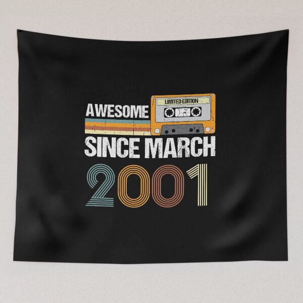 Item preview, Awesome Since March 2001 | 22th Birthday Gifts | 22 Years Old Gifts designed and sold by AMINE  ★★★★★.