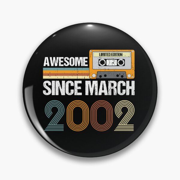Item preview, Awesome Since March 2002 | 21th Birthday Gifts | 21 Years Old Gifts designed and sold by AMINE  ★★★★★.