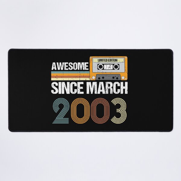 Item preview, Awesome Since March 2003 | 20th Birthday Gifts | 20 Years Old Gifts designed and sold by AMINE  ★★★★★.