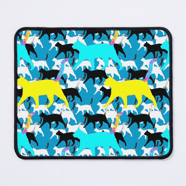Item preview, Colorful Cats Walking (Surface Pattern) designed and sold by MindCereal.