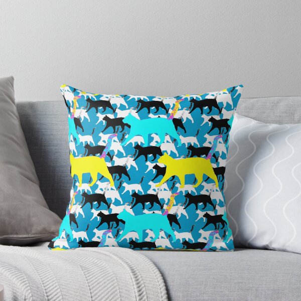 Item preview, Colorful Cats Walking (Surface Pattern) designed and sold by MindCereal.