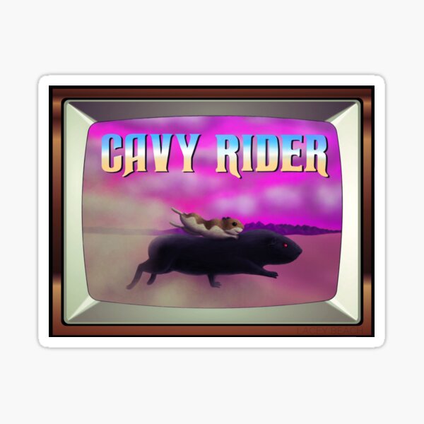 Cavy Rider Sticker