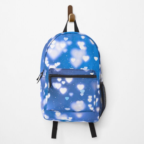 Item preview, Printed image of Shining Hearts Bokeh blue designed and sold by JaReVa.