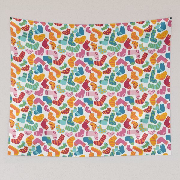 Item preview, Colorful Fun Socks Pajama Party designed and sold by SamAnnDesigns.