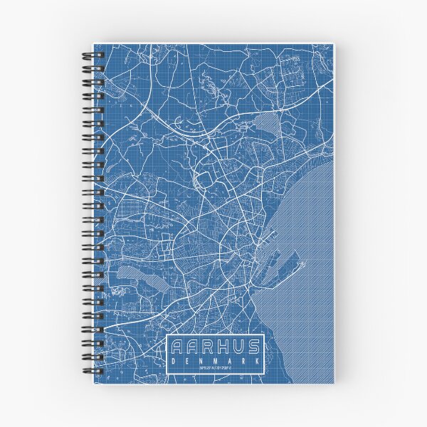 Item preview, Aarhus City Map of Denmark - Blueprint designed and sold by deMAP.