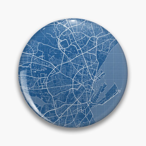 Item preview, Aarhus City Map of Denmark - Blueprint designed and sold by deMAP.