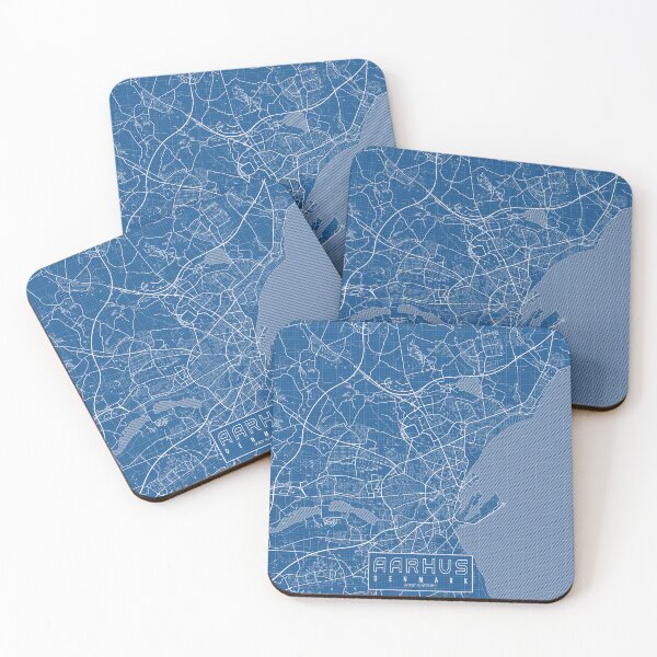Item preview, Aarhus City Map of Denmark - Blueprint designed and sold by deMAP.