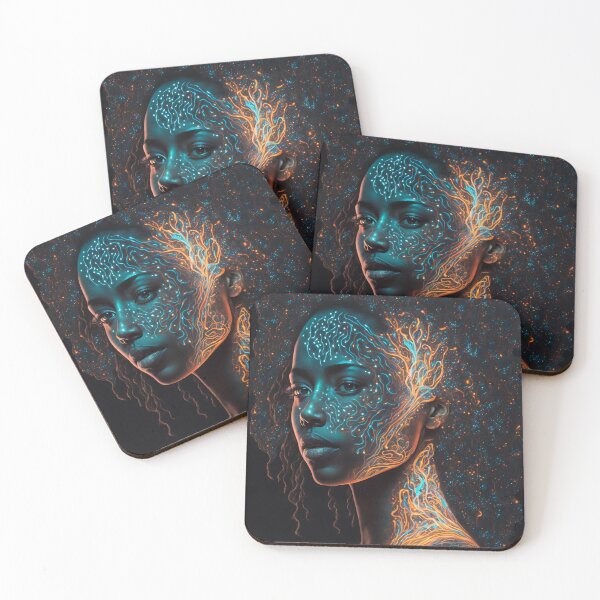 Item preview, bioluminescent portrait with an abstract designed and sold by Palteeshop.