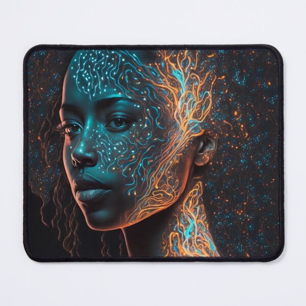 Item preview, bioluminescent portrait with an abstract designed and sold by Palteeshop.