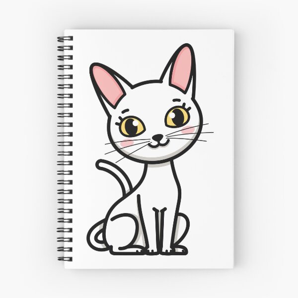 Item preview, Cute white kitty designed and sold by UnderTheLantern.