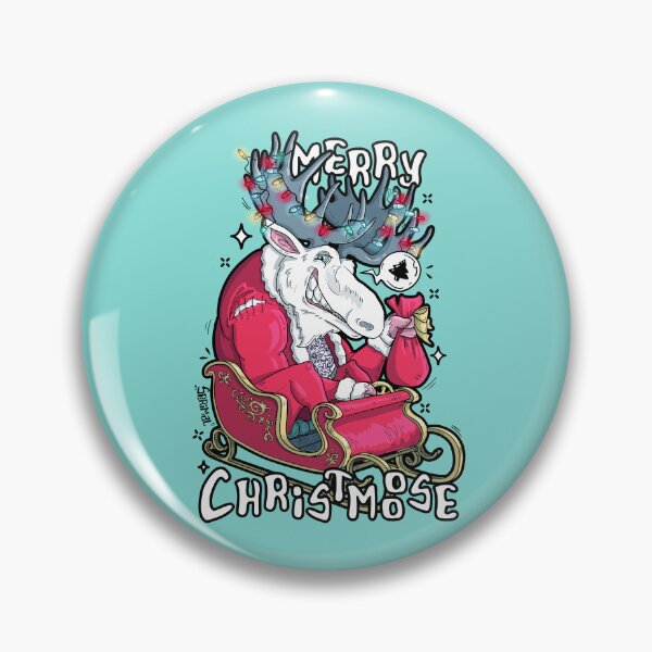 Item preview, Merry Christmoose moose and Christmas pun designed and sold by SPIRIMAL.