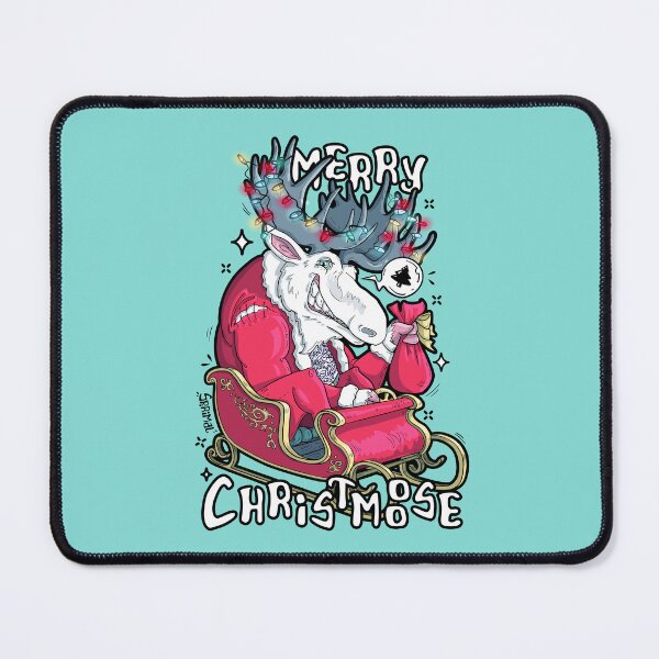 Item preview, Merry Christmoose moose and Christmas pun designed and sold by SPIRIMAL.