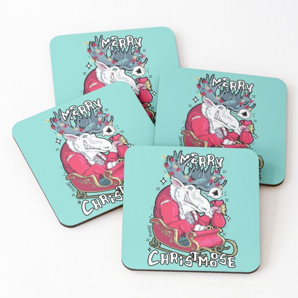 Item preview, Merry Christmoose moose and Christmas pun designed and sold by SPIRIMAL.