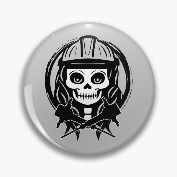Item preview, Fossicker Female Skull and Crossed Jackhammer Black Logo designed and sold by Nuletto.