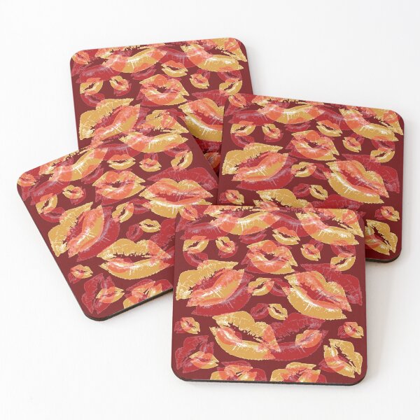 Item preview, Cover Me In Lipstick Kisses Red and Rich Yellow Lipstick designed and sold by taiche.