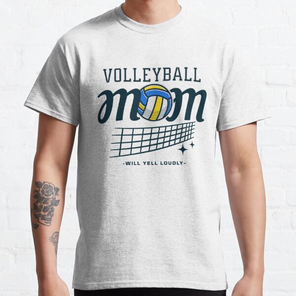 Camiseta deportiva de voleibol para mujer con diseño de mamá y voleibol