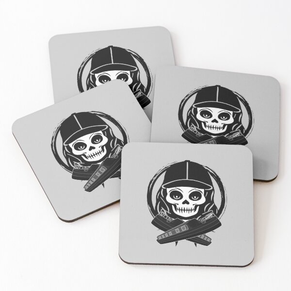 Item preview, Gongoozler Female Skull and Crossed Narrowboats Black Logo designed and sold by Nuletto.