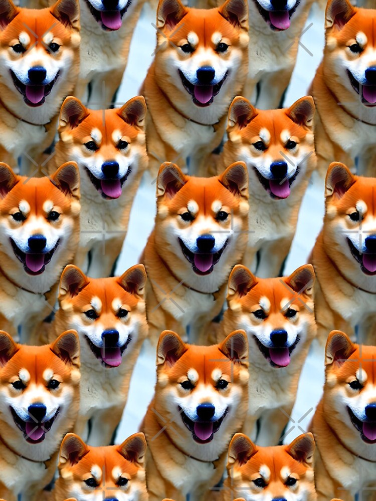 Thumbnail 4 of 4, iPhone Case, Infinite Shiba Inu Pattern designed and sold by ZenEverAI.
