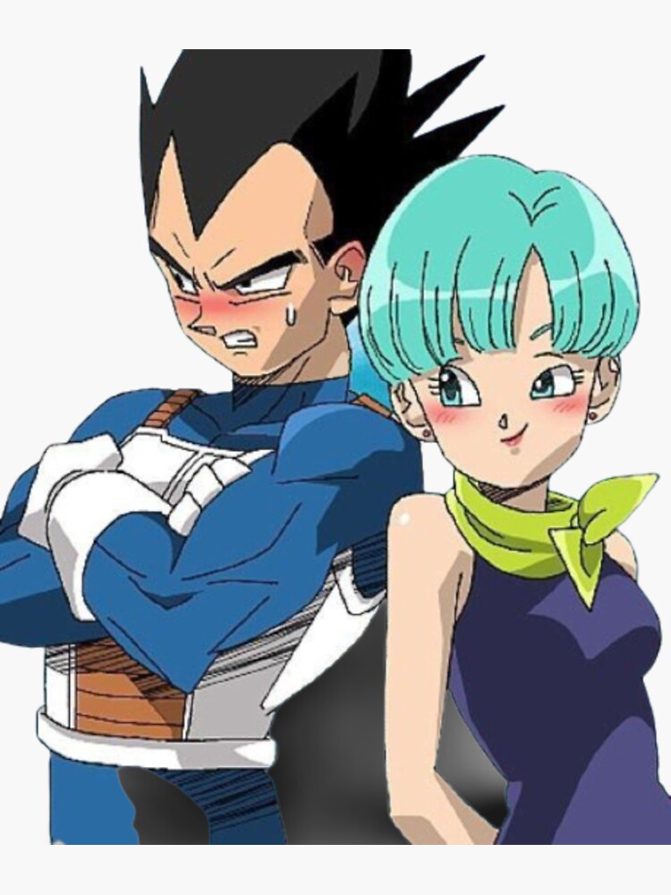 "Bulma And Vegeta Dragonball" Sticker For Sale By Qike | Redbubble