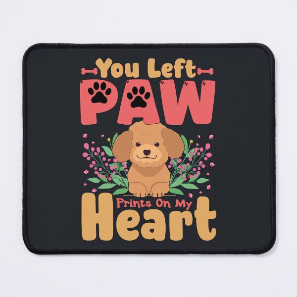 Item preview, You may have left this life but you left pawprints on my heart svg, Memorial dog svg, Memorial Aussie dog, Aussie dog svg designed and sold by UniqueFashionUs.