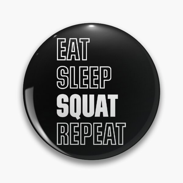 Aperçu de l'œuvre Mangez Sommeil Squat Répétez Gym Citation de Musculation créée et vendue par udesignstudio.