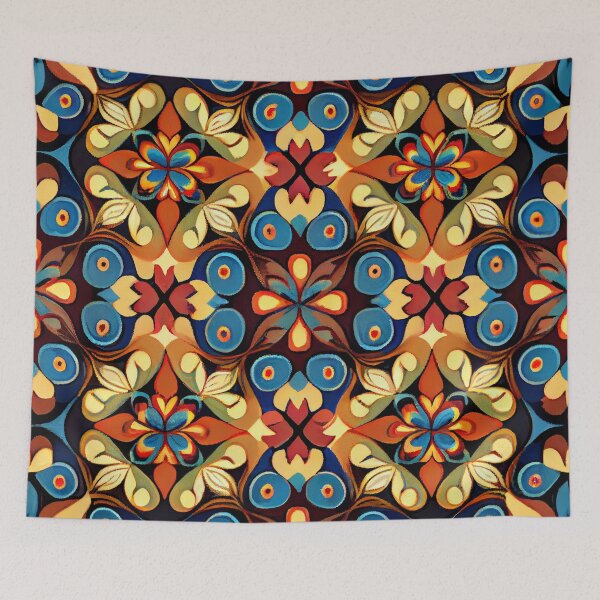Item preview, Irregular Traditional Pattern Digital Painting designed and sold by CodeAndColors.