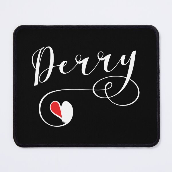 Item preview, Derry County Colours Flag Heart, Doire, Ireland, Irish designed and sold by Celticana.