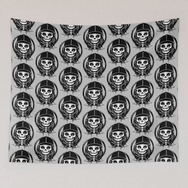 Item preview, Landscaper Female Skull and Crossed Rakes Black Logo designed and sold by Nuletto.