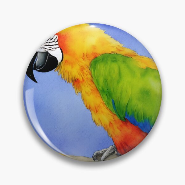 Artikelvorschau, Parrot highly detailed watercolor painting entworfen und verkauft von DrawItOnce.