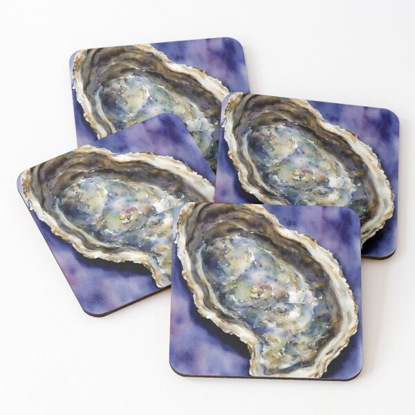 Item preview, Oyster highly detailed watercolor painting designed and sold by DrawItOnce.