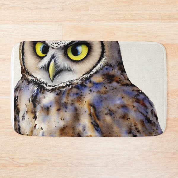 Artikelvorschau, Owl highly detailed watercolor painting entworfen und verkauft von DrawItOnce.