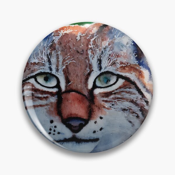 Artikelvorschau, Lynx highly detailed watercolor painting entworfen und verkauft von DrawItOnce.