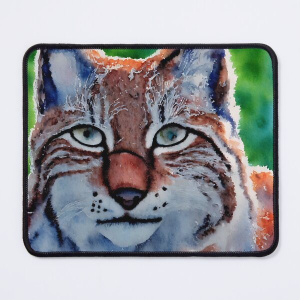 Artikelvorschau, Lynx highly detailed watercolor painting entworfen und verkauft von DrawItOnce.