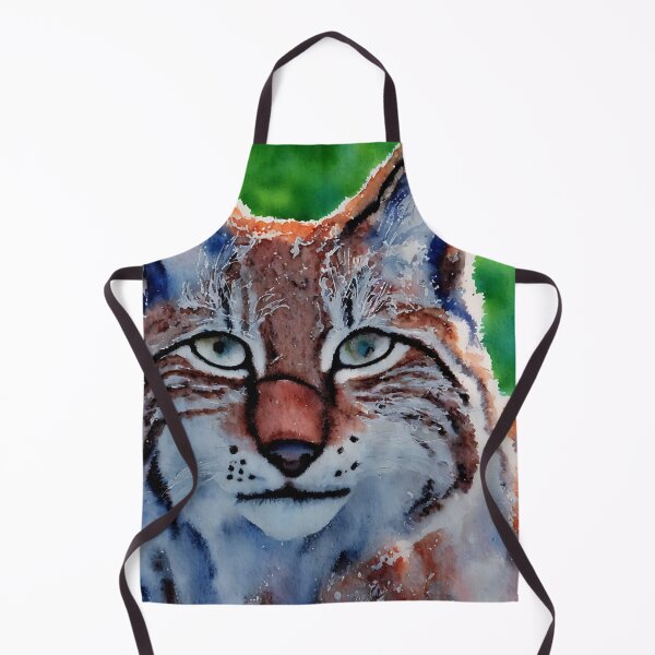 Item preview, Lynx highly detailed watercolor painting designed and sold by DrawItOnce.