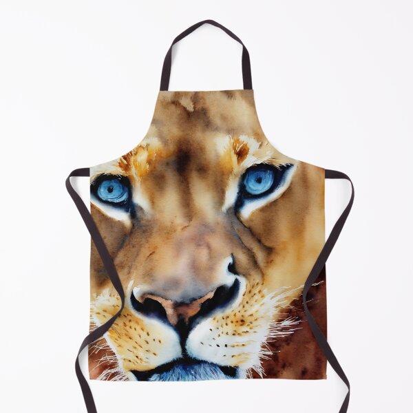 Item preview, Lioness highly detailed watercolor painting designed and sold by DrawItOnce.