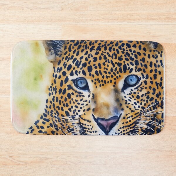 Artikelvorschau, Leopard highly detailed watercolor painting entworfen und verkauft von DrawItOnce.