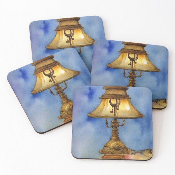 Item preview, Lamp highly detailed watercolor painting designed and sold by DrawItOnce.