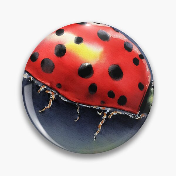 Artikelvorschau, Ladybug highly detailed watercolor painting entworfen und verkauft von DrawItOnce.